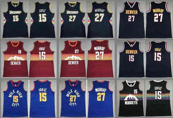 

basketball jerseys jamal murray 15 jokic jersey, Black