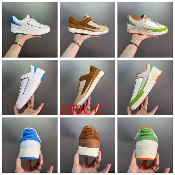 

fashion jumpman 2 low basketball shoes union grey fog 2 2s men rattan airness chicago a ma maniere white red green brown sp ii 2022 zaj, Black