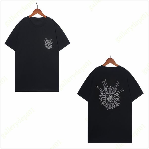 

men tshirts designer clothes t shirt cashew flower pentagram graphic tee letters oversized fit t-shirt eagle smudged soaring wagle casual ta, White;black