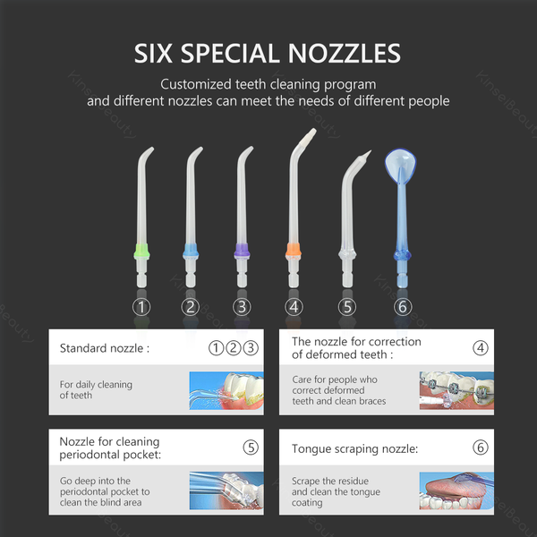 

water flosser dental oral irrigator for teeth cleaner portable waterproof oral irrigator dental usb rechargeable 300ml tank perf