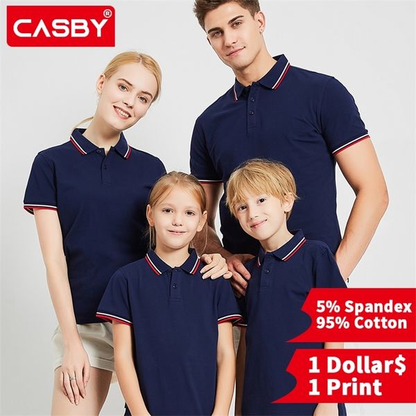 

5% spandex 95% cotton summer men's polo shirt casual short sleeve personal family team custom men women custom 220620, White;black