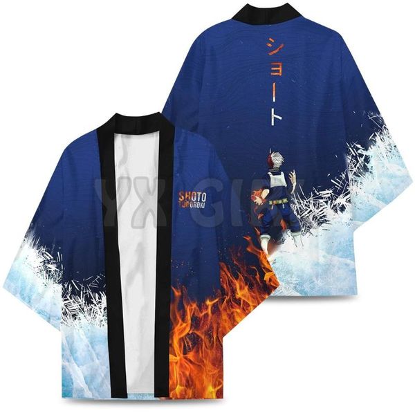 Camicie casual da uomo Kimono così freddo Stampato in 3D da donna per uomo Cardigan Cosplay Kawaii Camicia morbida Abbigliamento giapponese Camicia unisex da uomo