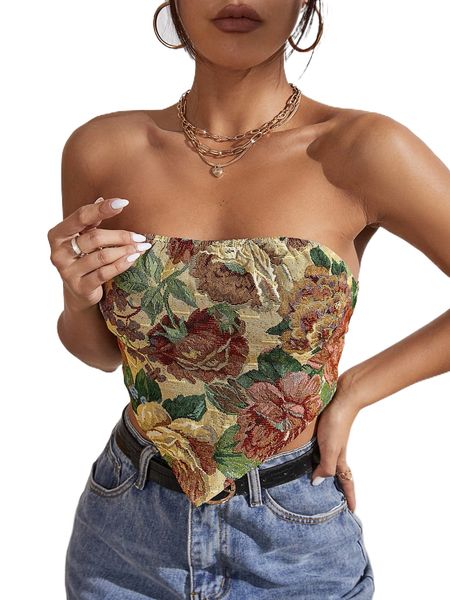 

floral pattern tube bandana u7ah#, White