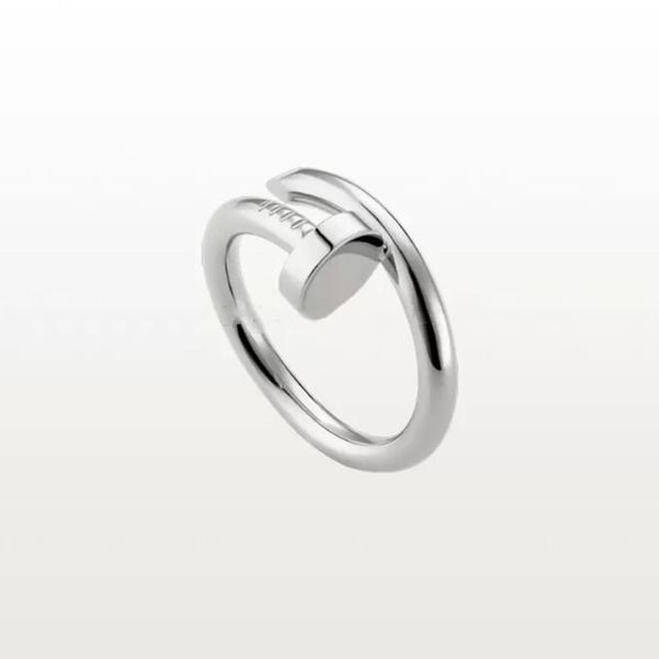 

new designer design titanium ring classic jewelry men and women couple rings modern style band, Silver