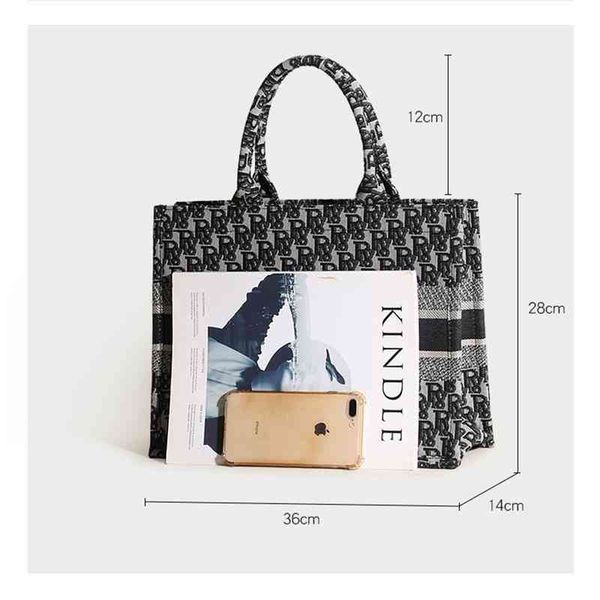 

tote bag advanced sense bag women's new high-capacity canvas handbag bags