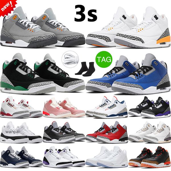 

3s retro rust pink men basketball shoes raised by women kumquat unite jumpman 3 unc men sports trainers sneakers