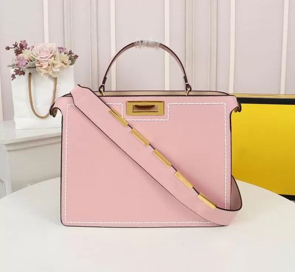 

classic shopping bag women brand leather handbags fashion one-shoulder diagonal bags designer metal letters casual large-capacity luxury han