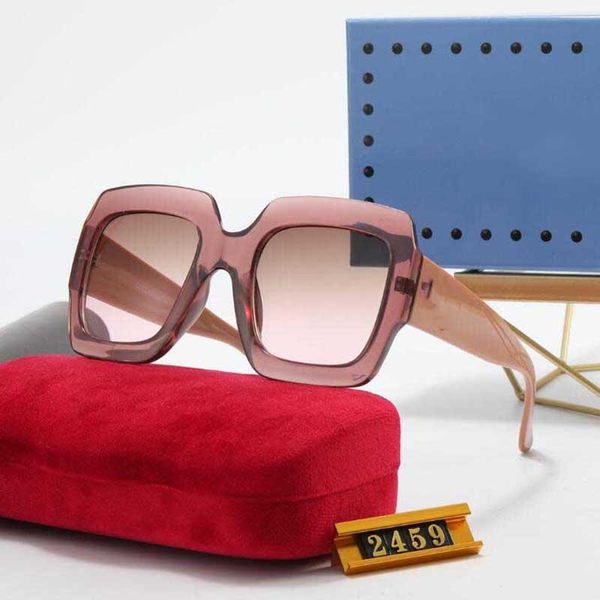 

2023 Latest glasses Fashion Designer Sunglasses Men Style UV400 Shade Large Square Frame Metal Package Glasses Driving Eyeglasses 7 Sun Eye