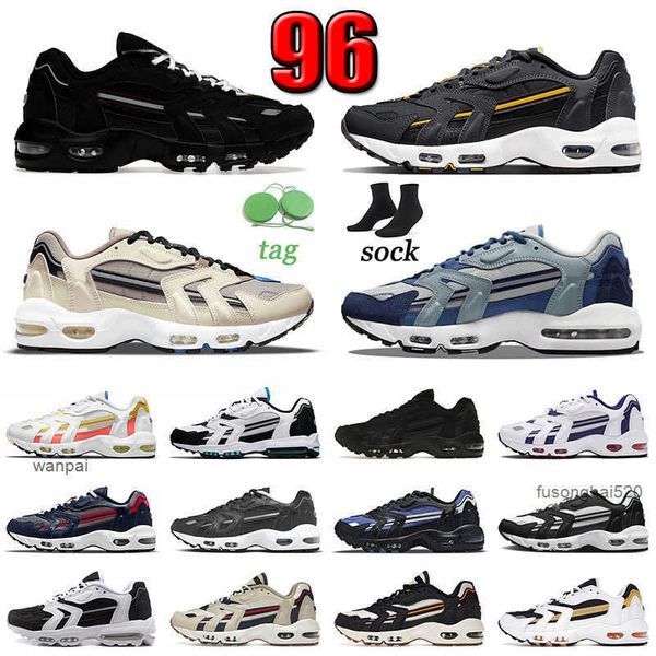 

designer 96 mens running shoes 96s ii 2.0 black beach men women goldenrod blackened blue slate batman sports sneakers persian violet white