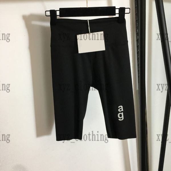 

luxury newly womens yoga pants reflective print leggings stretch slim five points shorts yogas fitness pant cycling pants legging, Black;white