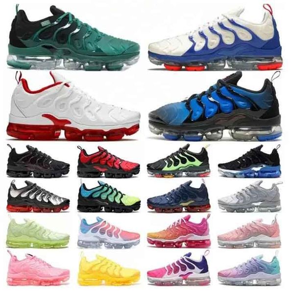 

tn plus running shoes men women black bubblegum yolk cherry cool grey neon olive pure platinum dark blue mens womens sports trainers