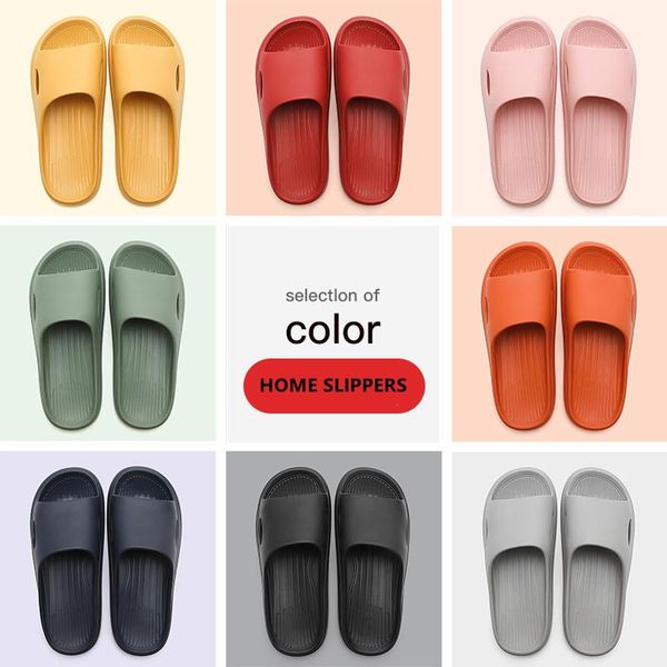 

slippers mute sippers mens flat sole shoes eva soft indoor home slides for women anti-slip summer sandals bathroom shower casual shoe, Black