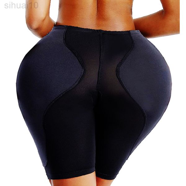 Fake Ass Hip Pads Butt Lifter Enhancer Oberschenkel Trimmer Steuer Höschen Frauen Hohe Taille Trainer Shapewear Body Shaper Gepolsterte Höschen L220802