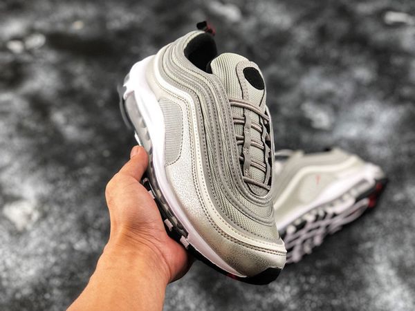 

designer shoes mens tennis running maxs 97s og silver tpu reflective materian authentic sneakers streetwear classic outdoor sneakers sports