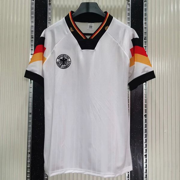 Jerseys de futebol 1992 Copa do mundo Guo Classic Classic Football camisa Jersey 18 Klinsmann