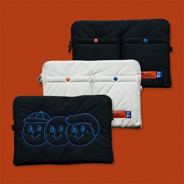 

korean three brothers laptablet ipad case pouch for ipad pro 9 7 10 2 11 13 14 15 15 6 inch japanese storage sleeve bag 220617