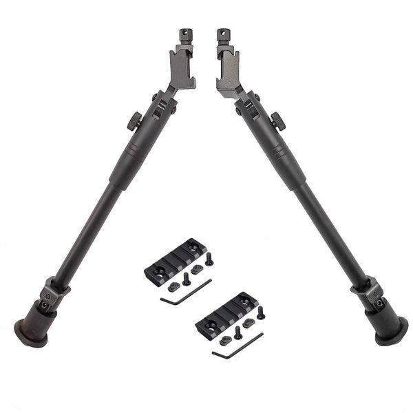 Breakbarrel ve Underlever için Picatinny Rail Kitleri ile İnç 9-12 Yan Montajlı Çift Bipod