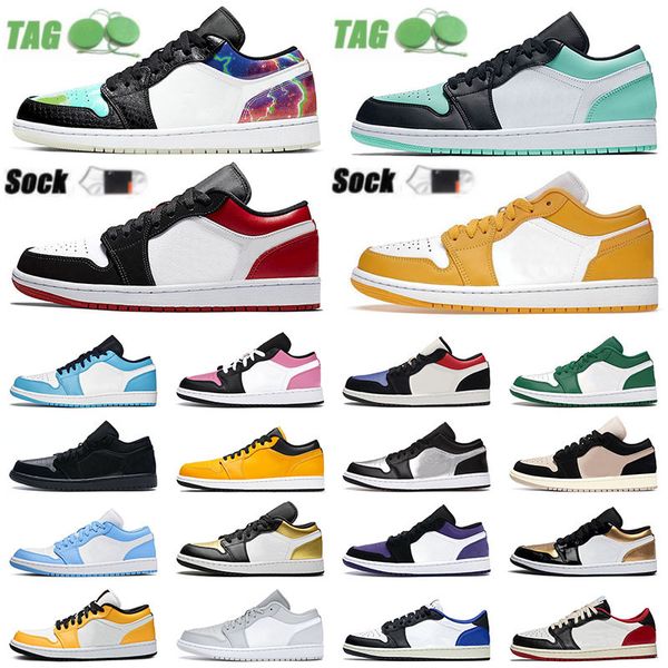 

luxurys designer 1 1s low basketball shoes summer outdoor walking hiking sports shoe, men women pollen aluminum university gold lows galaxy