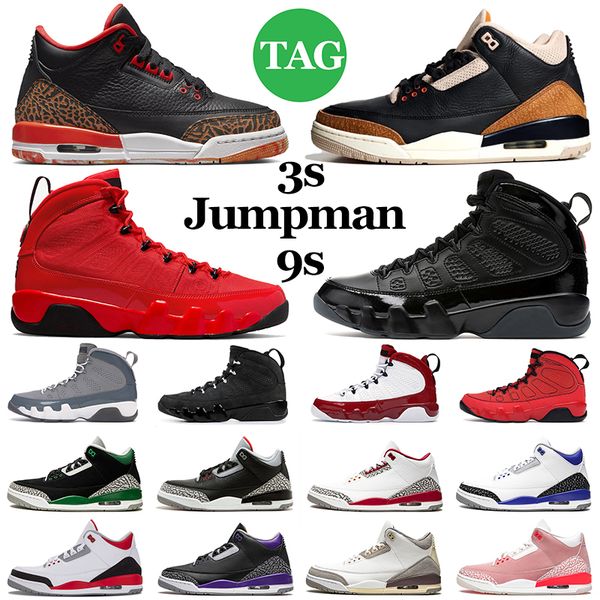 

jumpman 3 3s mens basketball shoes 9 9s chile fire red bred pine green shady desert elephant cool grey charcoal citrus men womens trainers s