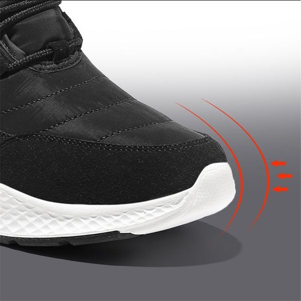 

sts women's casual winter snow boots plush comfortable ankle boots warm short snow boot high wedge shoes ladies winter plus size 201123, Black