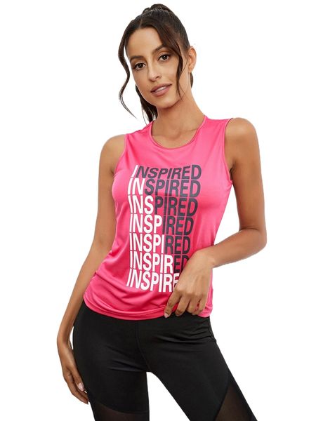 

letter graphic sports tank j2op#, Gray