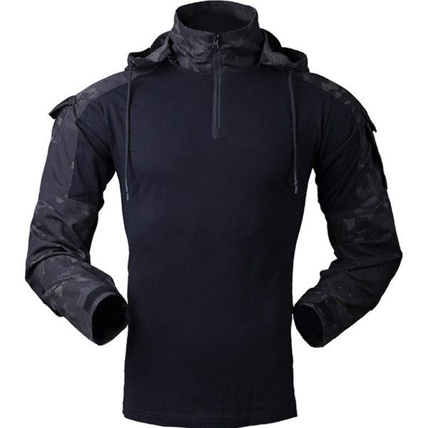 Jackets masculinos homens táticos militares respiráveis ​​resistentes a roupas múltiplas bolsos camuflados camisa de combate de combate de combate roupas masculino macho