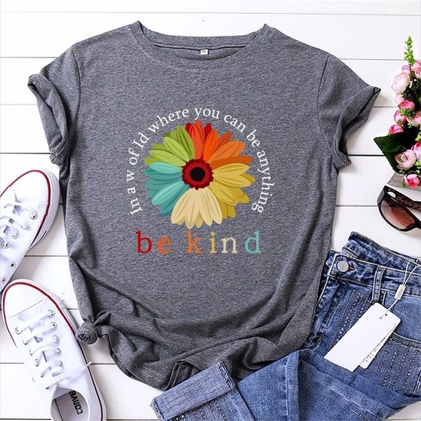 

jcgo summer cotton women t shirt 5xl versatile colorful flower print short sleeve tees casual o-neck female graphic tshirts 220511, White