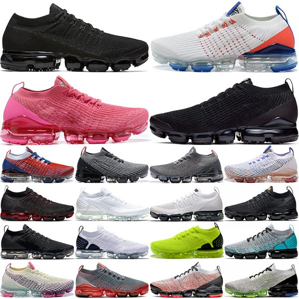 

3.0 running shoes fly knit men women triple black usa pure platinum noble red south beach laser gold walking jogging mens outdoor sports