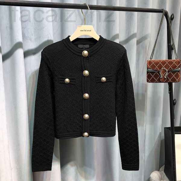 

women's knits & tees designer knitwear women's elegant temperament 2020 early autumn new heavy industry metal buckle with good tex, White