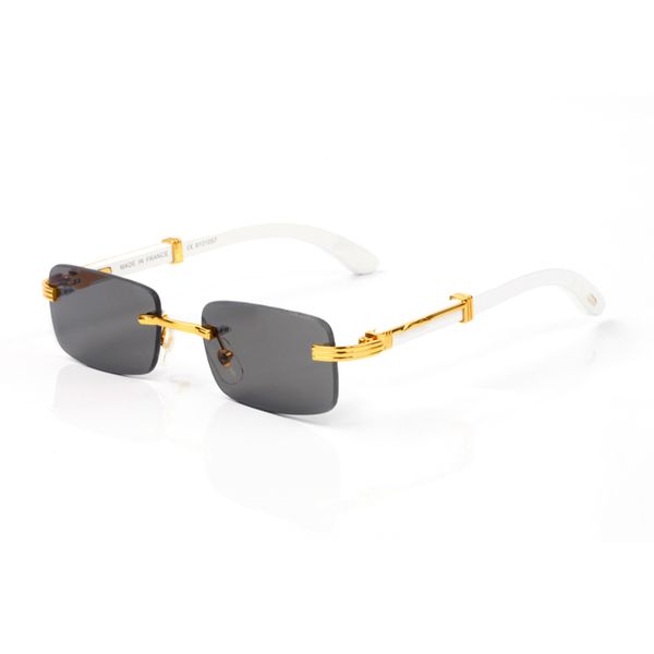 

sunglasses men rectangle sunglasses designer mens woman optical frame carti glasses rimless gold metal buffalo horn glasses eyewear clear ey, White;black