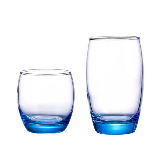 Copos de vinho sem haste clássicos azuis clássicos para todos os fins do copo de água do copo de água Spiritsglass Drink