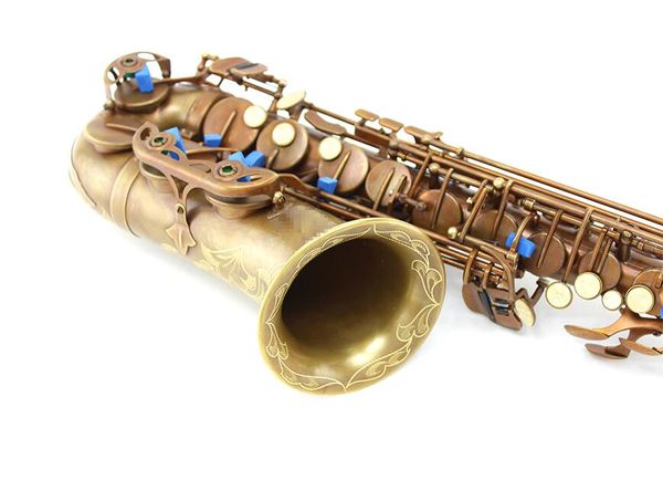 Cina Taiwan Cadeson A-92 Eb Tune Sassofono contralto Strumenti professionali in ottone Rame antico E Sax piatto per studenti con custodia