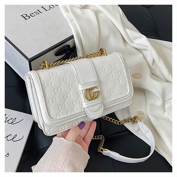 

bag women 2022 new trend messenger korean version ins fashion leisure versatile chain small square women's bag 5tb1