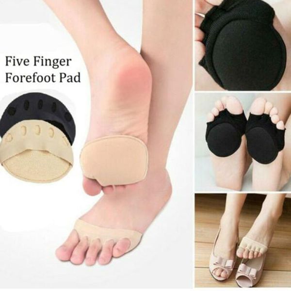 Socken Strumpfwaren Ly Frauen Fünf-Finger-High Heels Vorfuß Halbe Handflächen Unsichtbarer flacher Port On-Slip Open Toe SockenSocken