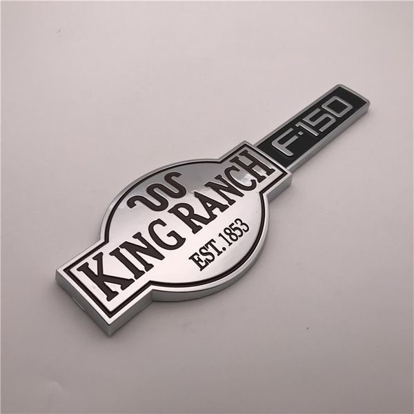 

custom chrome brown and black king ranch est.1853 f150 car emblem badge sticker nameplate logo217u