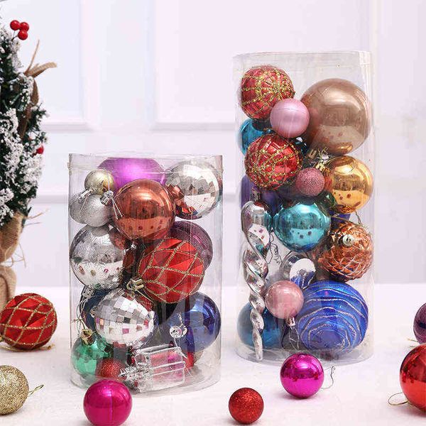 

factory outlet special electroplated ball christmas tree pendant ball set painted