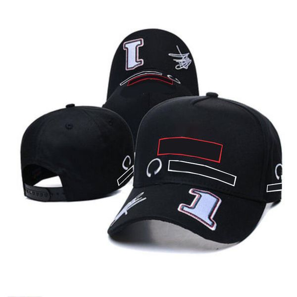 

2022 new racing hat f1 full embroidered logo sun hat