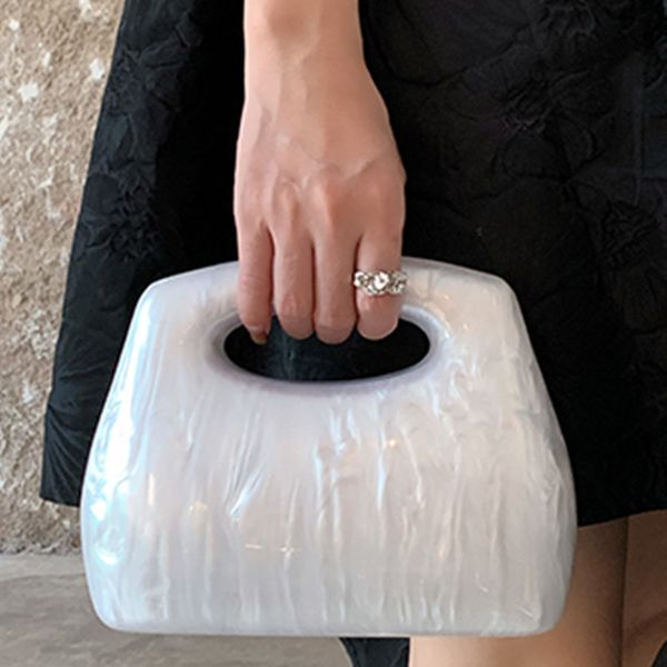 

woman evening bag women acrylic box day clutch chain shoulder small purse wedding purse party e 220824