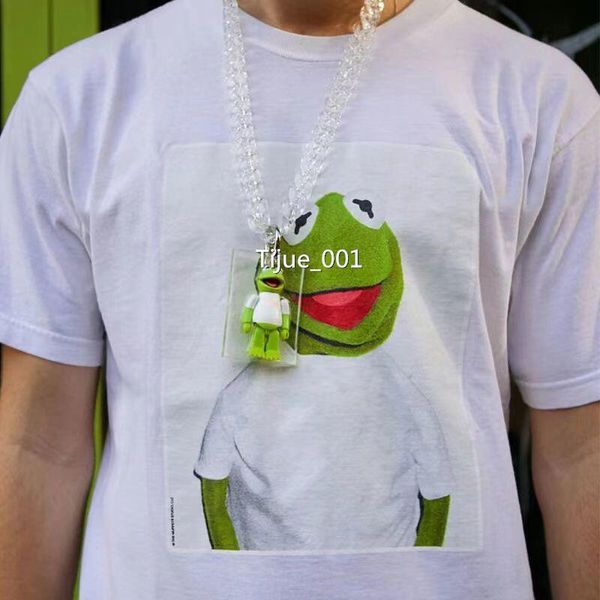 08ss kurbağa tee karikatür klasik kutu tişört adam kadın moda sokak yüksek son tasarımcı yaz sınırlı tatil tişörtleri rahat basit trend kısa kollu tjamtx208