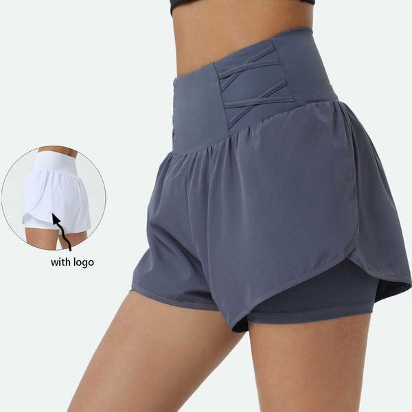 

new brand tagged ladies two pieces pocket yoga pants high waist cross stretch sports shorts fitness cycling tennis golf skirts, White;red