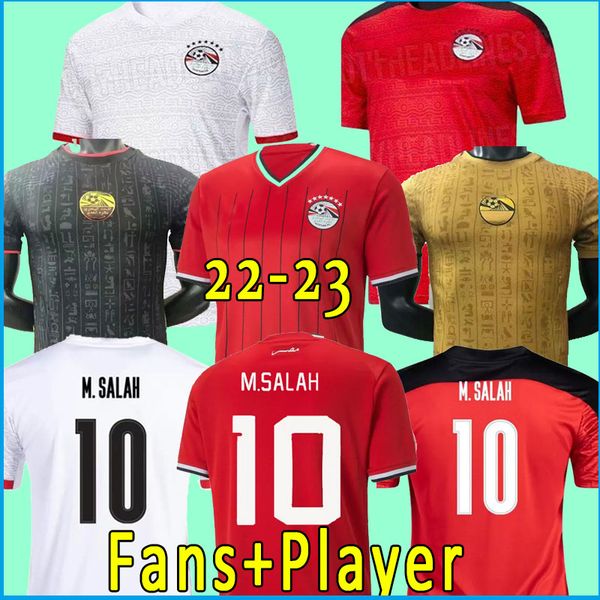 

2022 egypt soccer jersey national team home away m.salah maillot de foot salah #10 camisetas futbol men kids kit football shirt 2023, Black;yellow