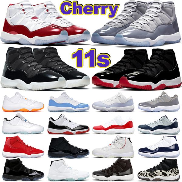 

2022 men 11 basketball shoes 11s cherry cool grey bred concord jubilee 25th anniversary low 72-10 pure violet mens women outdoor trainers sp