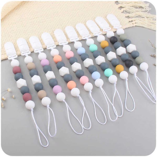 

new baby products pacifier chain soothes baby's silicone octagonal bite glue molar chain