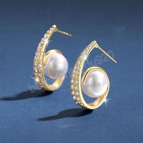 

pearl dangle earrings for women wedding stud earring bridal wedding party anniversary gift jewelry, Silver