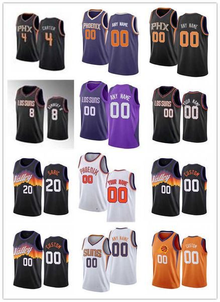 

mens womens youth 8 frank kaminsky 2 langston galloway 4 jevon carter 20 dario saric custom black white purple basketball jerseys, Black;red
