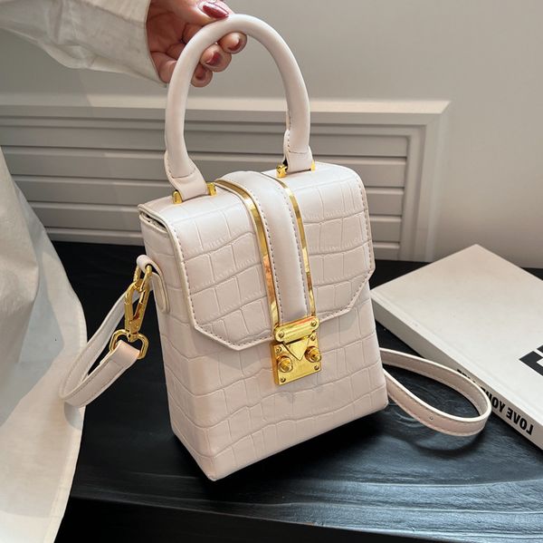

designer bags one shoulder small women's 2022 new fashion ins premium handbag square versatile stone pattern messenger
