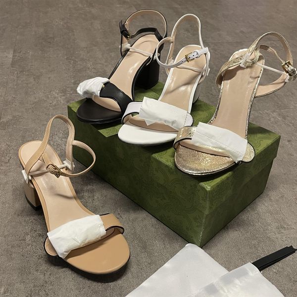 

shoes luxury heels leather sandal suede mid-heel 7-11cm designer sandals summer beach size 35-40 no21
