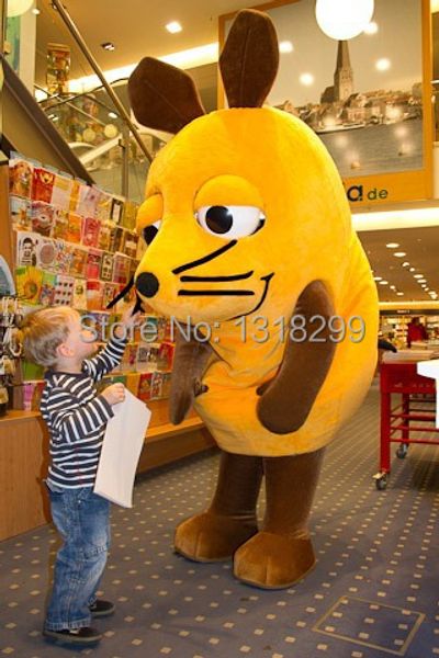 

mascot doll costume mascot die maus mascot costume fancy dress fancy costume theme mascotte carnival kits, Red;yellow