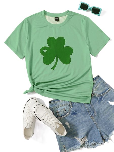 

clover & h.eart print tee h2dn#, White