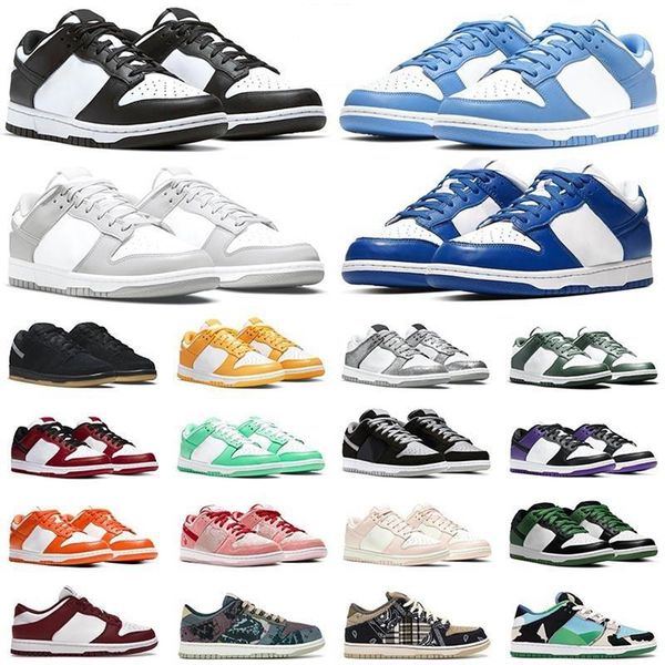 

designer men women casual shoes white black unc coast dunks university blue championship red sneaker chunky dunky laser orange trainer mens
